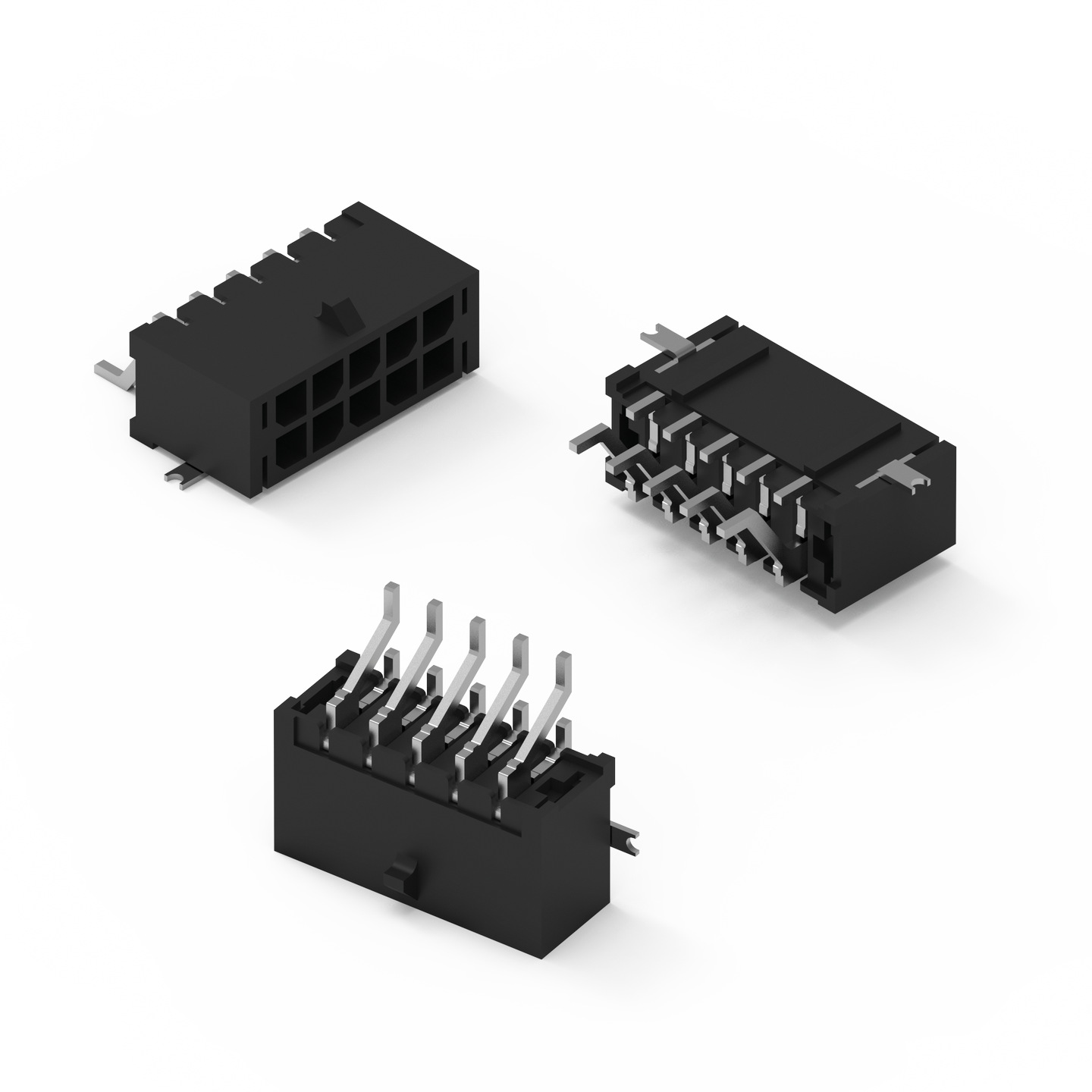WR-MPC3 3.00 mm Male Header Dual Row Right Angled with SMT Solder  