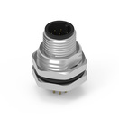 WR-CIRCM12 Screw Mating Panel Male Metal Shell Rear Nut