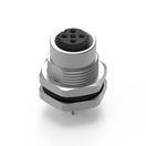 WR-CIRCM12 Screw Mating Panel Female Metal Shell Rear Nut