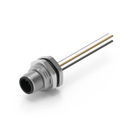 WR-CIRCM12 Screw Mating Panel Male Metal Shell Rear Nut