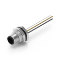 WR-CIRCM12 Screw Mating Panel Male Metal Shell Rear Nut