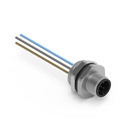 WR-CIRCM12 Screw Mating Panel Male Metal Shell Rear Nut