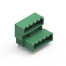 WR-TBL Series 3195 - 5.08 mm Double Level Horizontal Male PCB Header w. closed Flanges