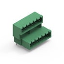 WR-TBL Series 3195 - 5.08 mm Double Level Horizontal Male PCB Header w. closed Flanges