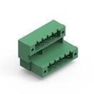 WR-TBL Series 3205 - 5.08 mm Double Level Horizontal Male PCB Header with closed Flanges & Nut Type