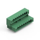 WR-TBL Series 3205 - 5.08 mm Double Level Horizontal Male PCB Header with closed Flanges & Nut Type