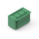 WR-TBL Serie 3303 - 3.81 mm Double Level Vertical Male PCB Header with Flanges & Nut Type