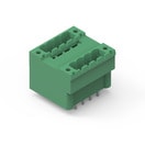 WR-TBL Series 3345 - 5.08 mm Double Level Vertical Male PCB Header w. Flanges & Nut Type