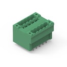 WR-TBL Series 3345 - 5.08 mm Double Level Vertical Male PCB Header w. Flanges & Nut Type