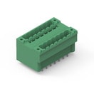 WR-TBL Series 3345 - 5.08 mm Double Level Vertical Male PCB Header w. Flanges & Nut Type