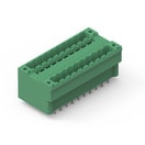 WR-TBL Series 3345 - 5.08 mm Double Level Vertical Male PCB Header w. Flanges & Nut Type