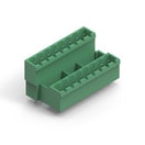 WR-TBL Series 3365 - 5.08 mm Double Level Vertical Header with Flanges