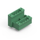 WR-TBL Series 3375 - 5.08 mm Double Level Vertical Male PCB Header w. Flanges & Nut Type