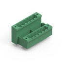 WR-TBL Series 3375 - 5.08 mm Double Level Vertical Male PCB Header w. Flanges & Nut Type