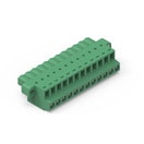 WR-TBL 374B - Plug with Excenter Clamp 5.08mm pitch - Vertical cable entry with Flanges - Cable