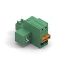 WR-TBL Series 381 - 2.50 mm Vertical CAB Entry Plug Screwless with Flanges