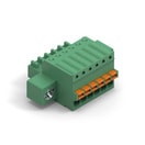WR-TBL Series 381 - 2.50 mm Vertical CAB Entry Plug Screwless with Flanges