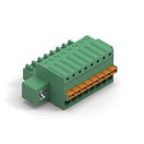 WR-TBL Series 381 - 2.50 mm Vertical CAB Entry Plug Screwless with Flanges