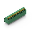 WR-TBL Series 4093 - Screwless Push In 3.81mm pitch - 45° cable entry - THT