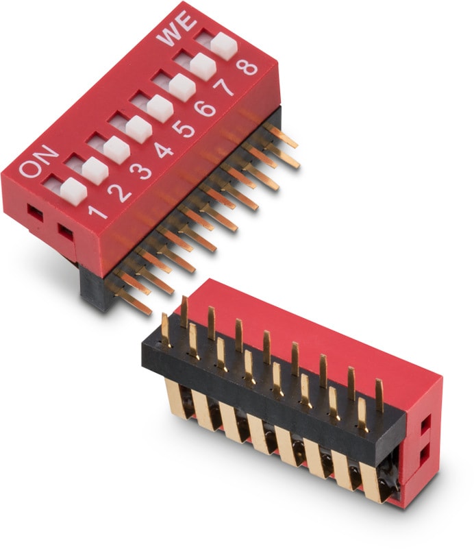 WS-DITU Compact THT Right Angled with Raised Actuator 2.54 mm