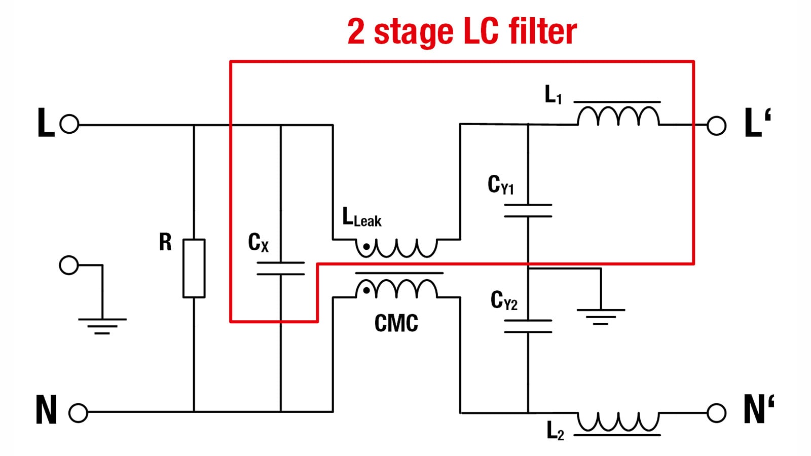 Evaluation Board Differential Filter Common and differential mode attenuation 2 stage LC filter for differential mode suppression Evaluation Board Differential Filter Common and differential mode attenuation 2 stage LC filter for differential mode suppression
