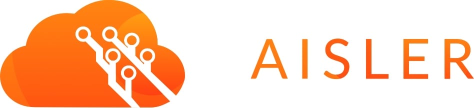 Orangenes Logo des Unternehmens AISLER