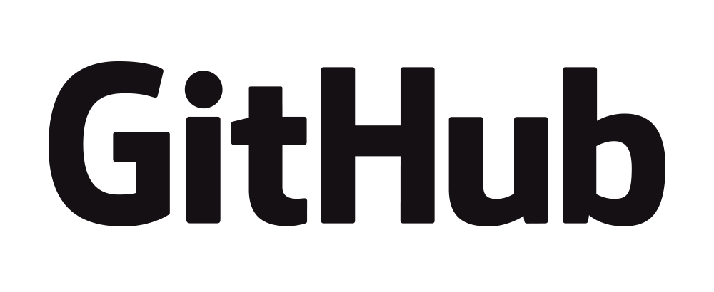 The logo in black, from GitHub