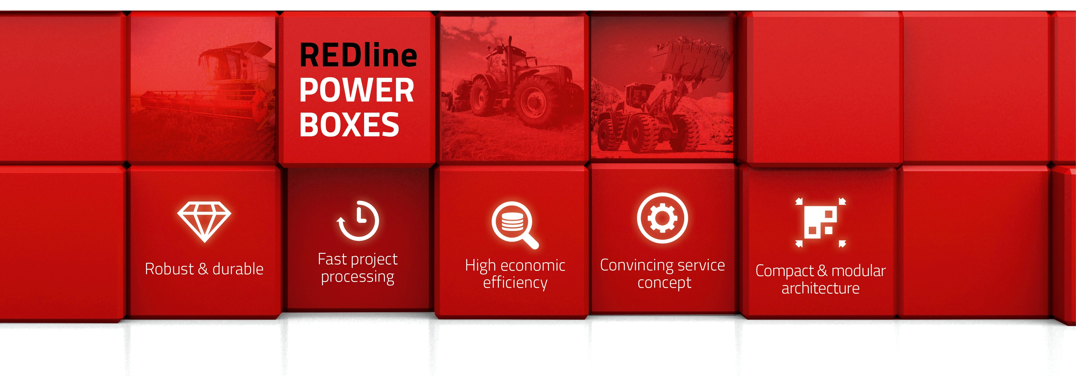 Redline Power Boxes advantages - EN version Advantages of the REDline PowerBoxes in red boxes