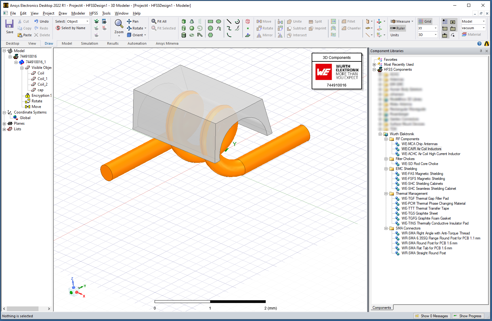 Usage of a library in Ansys