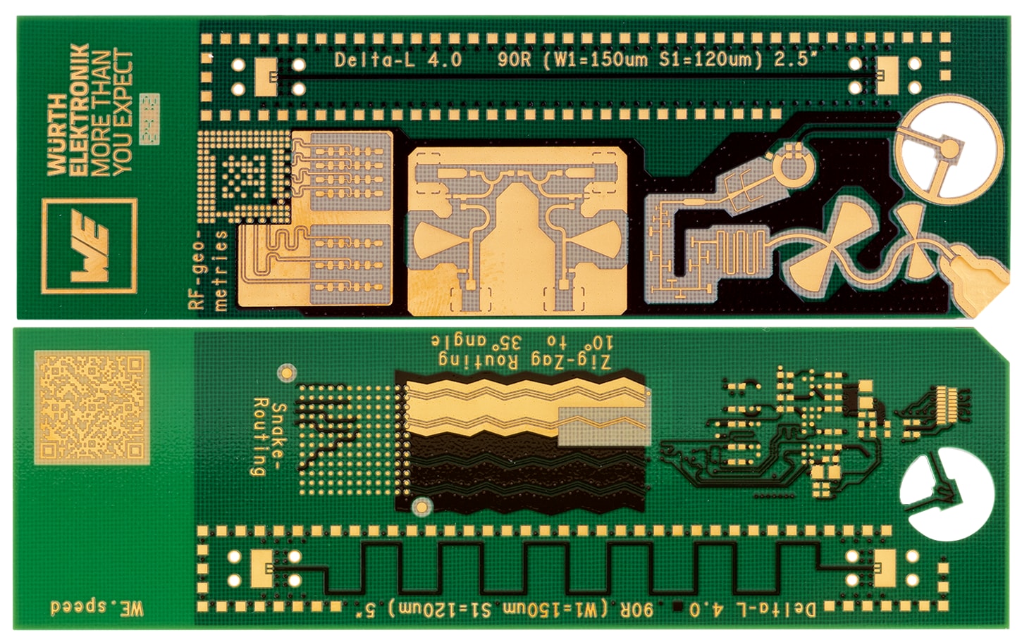 Image showing the physical PCB sample WE.speed in HIGH.speed technology