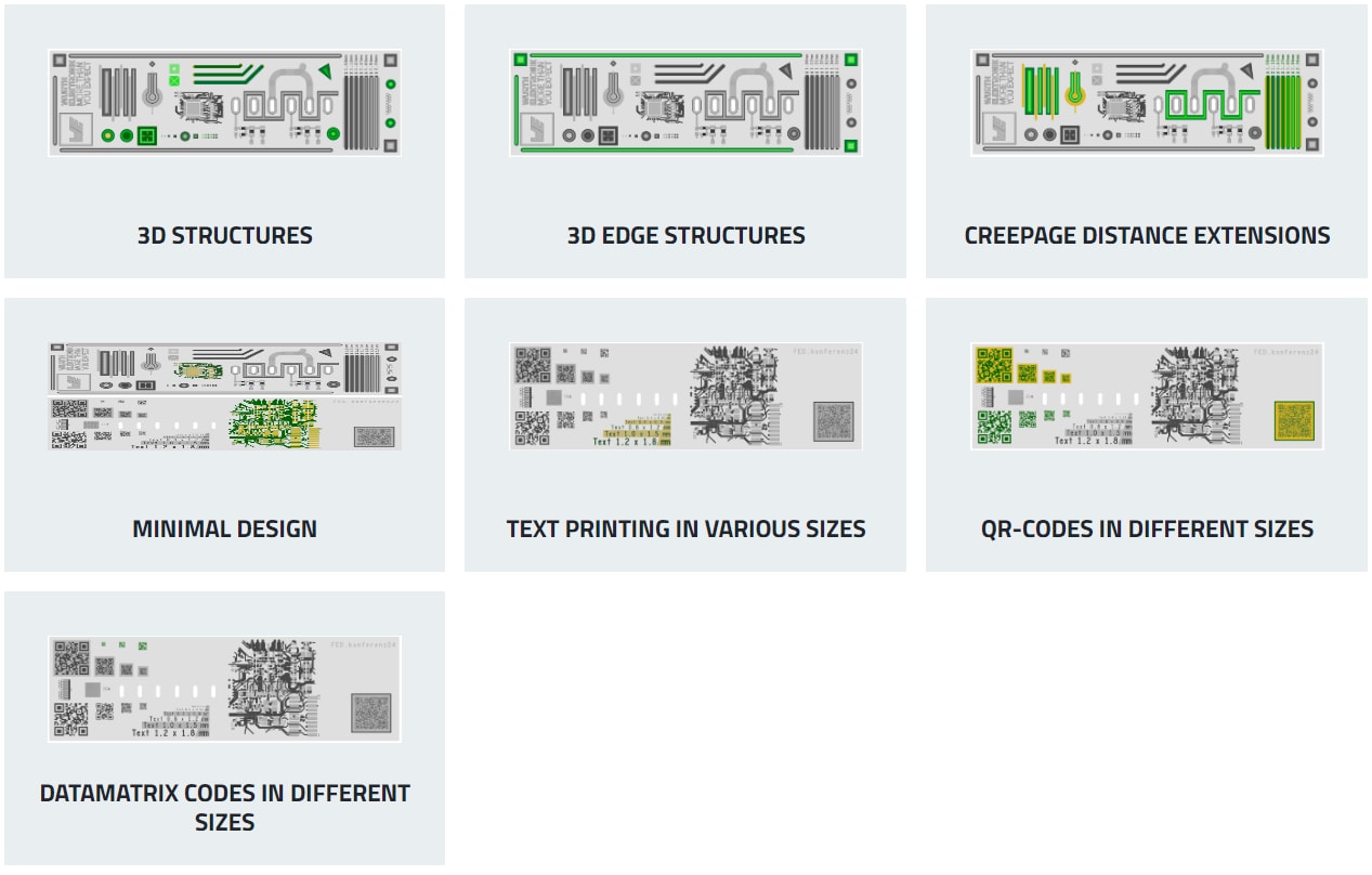 CBT overview sample digital solder mask PCB Sample for Digital Solder Mask